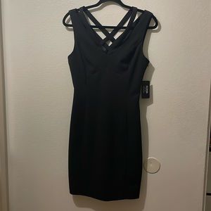 Guess Black Criss-Cross Neckline